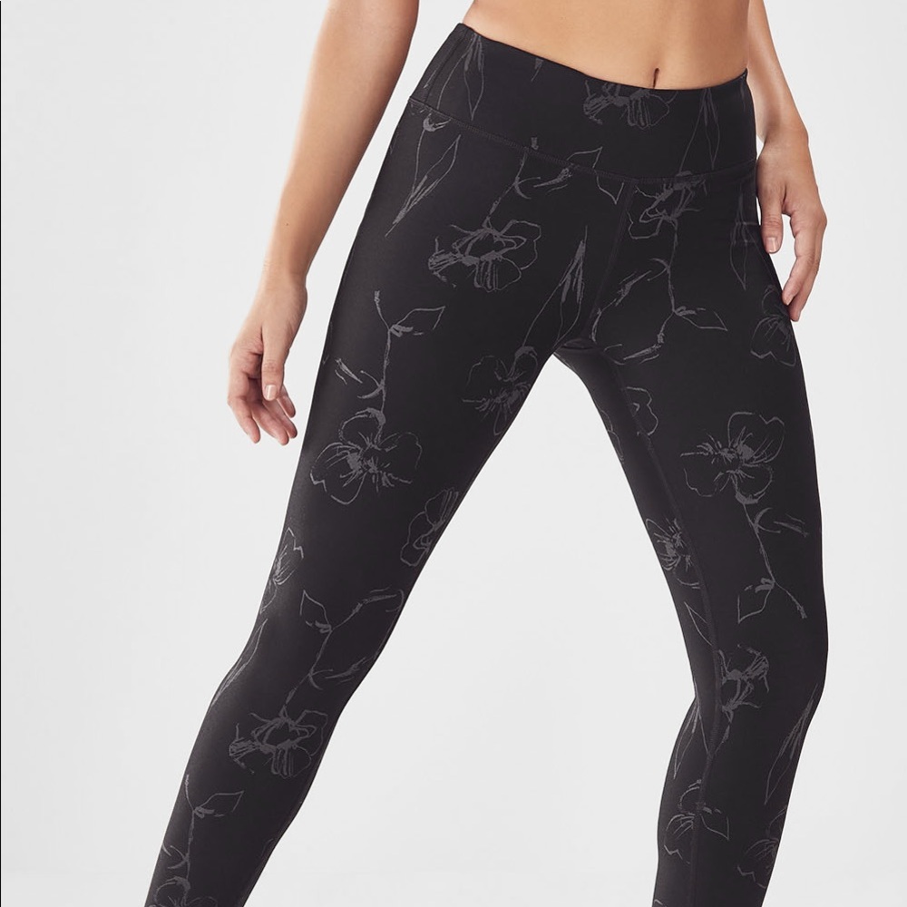 Fabletics Mid Rise Printed Powerhold Legging